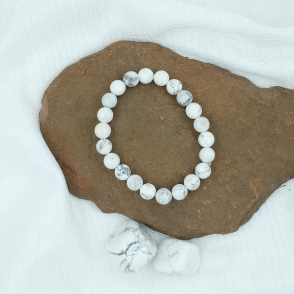 white howlite bracelet