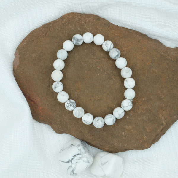 white howlite bracelet