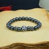 Silver pyrite bracelet