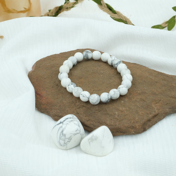 white howlite bracelet