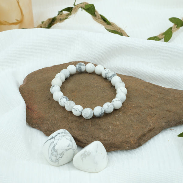 white howlite bracelet