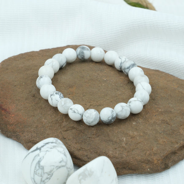 white howlite bracelet