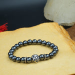 Silver pyrite bracelet